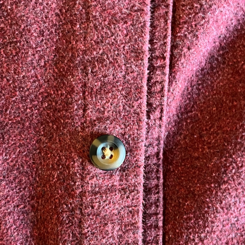 Stoic Burgundy Button-Up  Flannel Shirt - Picture 5 of 5